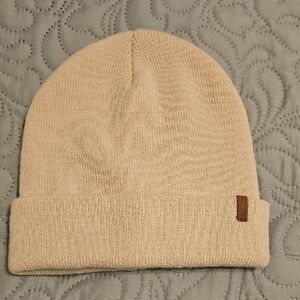 LEVI'S Cream Colored Acrylic Knit Beanie/Unisex